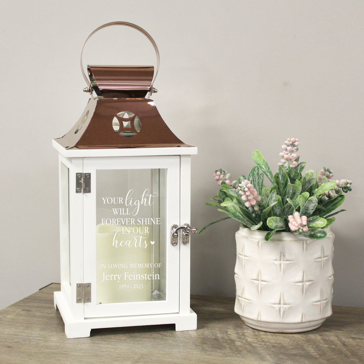 Your Light Will Shine Memorial Lantern