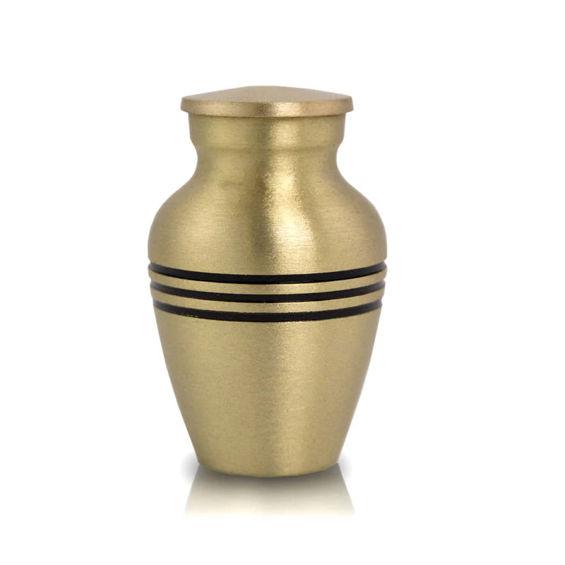 Classic Three Bands Bronze Cremation Urn