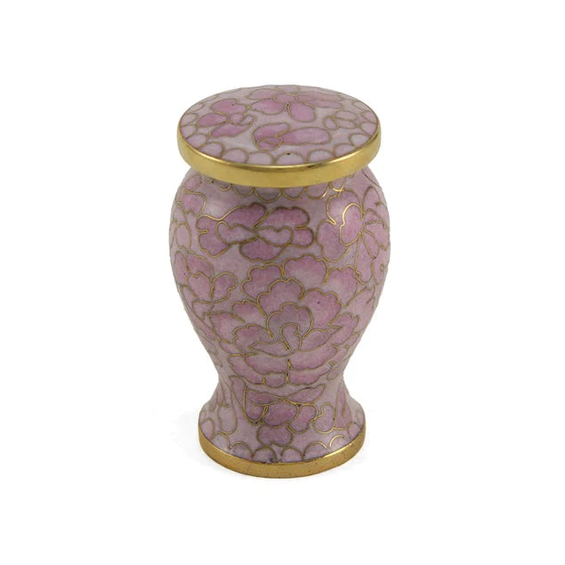 Rose Cloisonne Cremation Urn