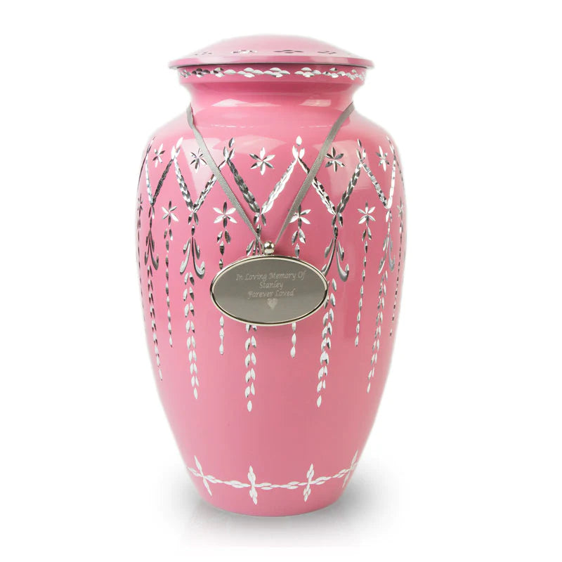 Garland Cremation Urn | Adult Ashes | Engravable