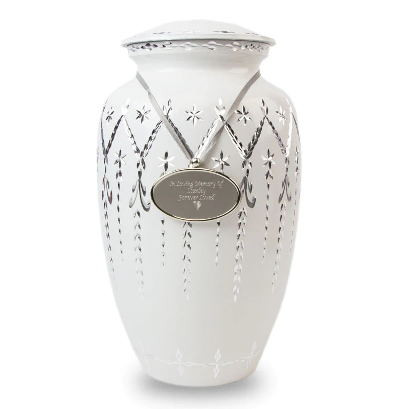 Garland Cremation Urn | Adult Ashes | Engravable