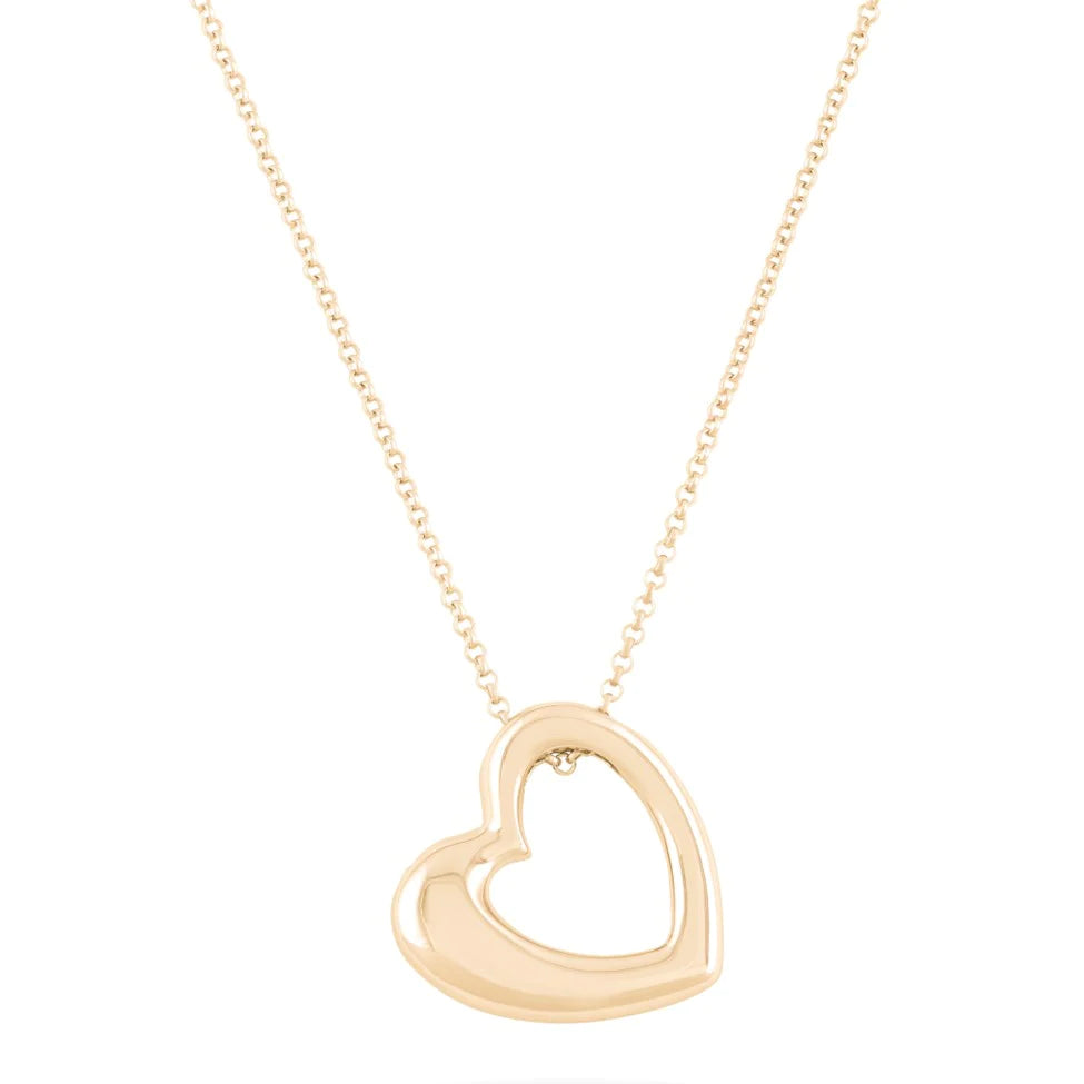 Open Heart Cremation Urn Necklace