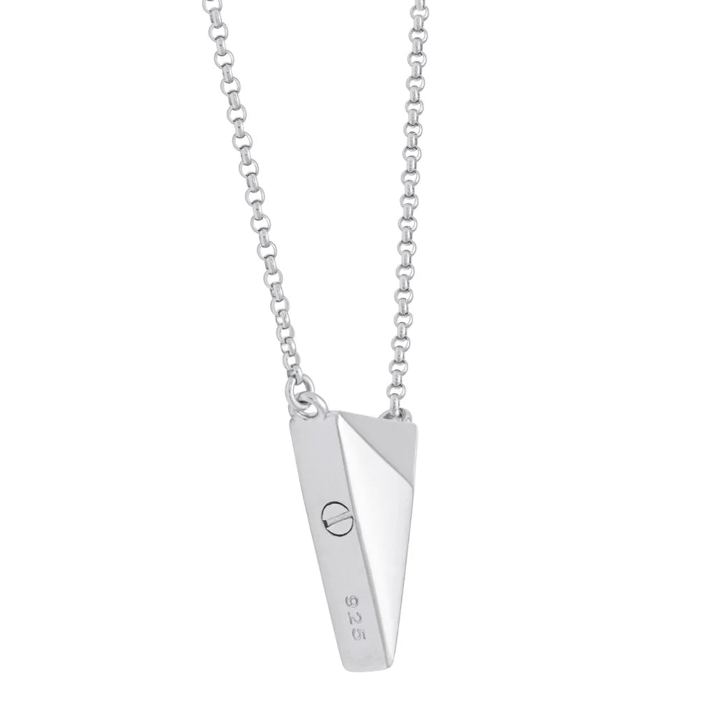 Pyramid Cremation Urn Necklace