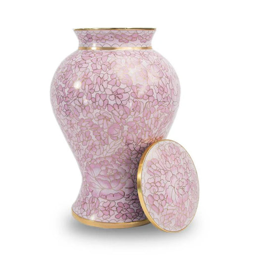 Pink Petal Cremation Urn | Adult Ashes | Engravable