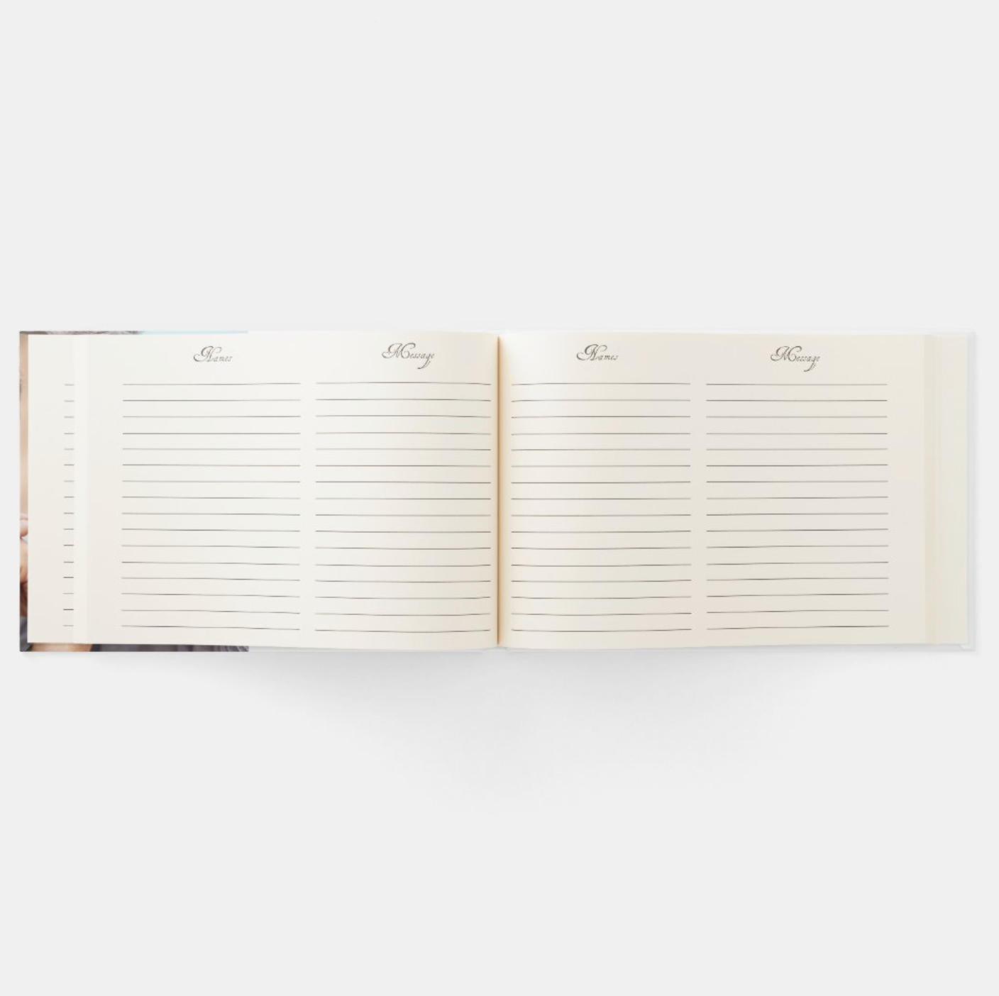 Forever in Our Hearts Photo Funeral Guest Book