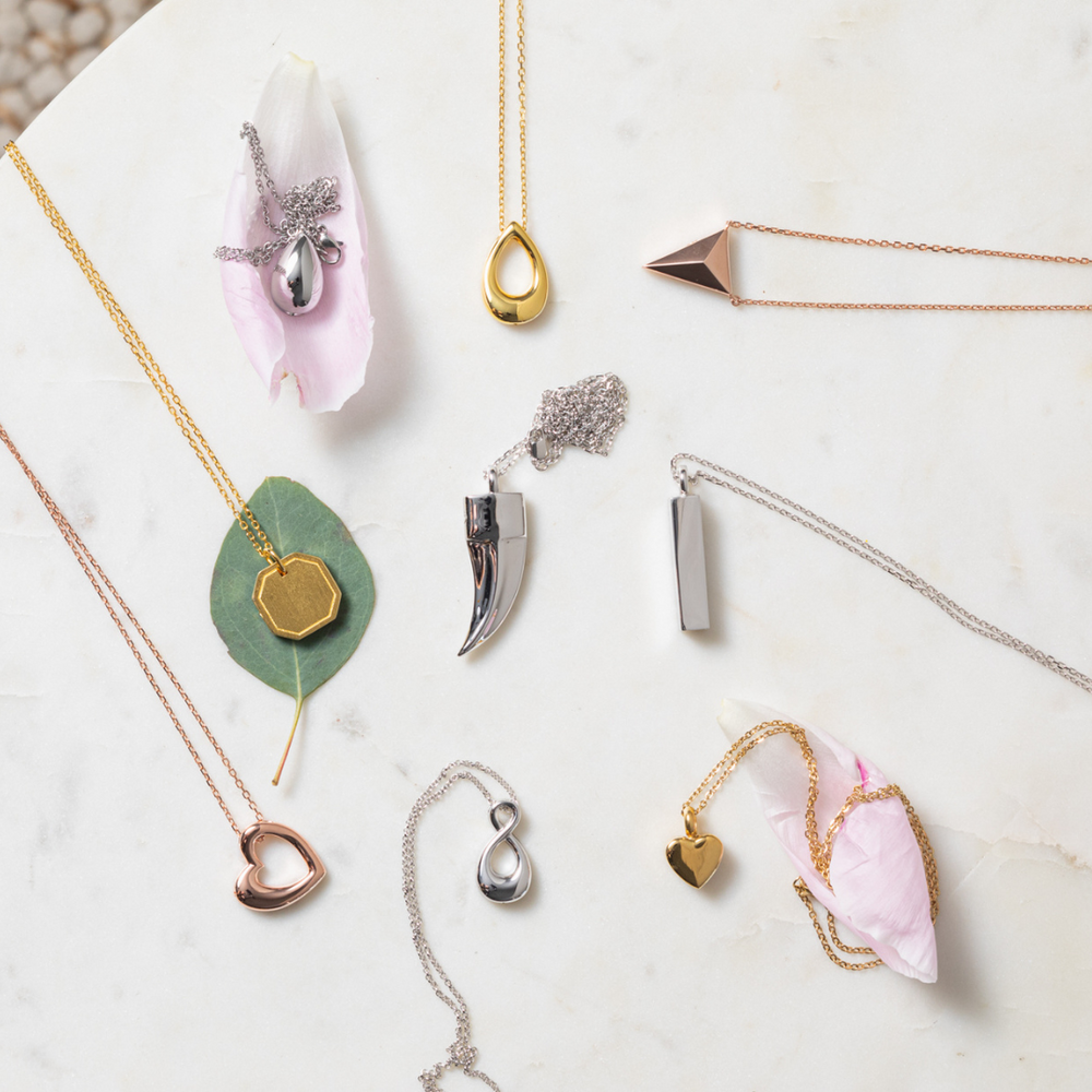 Full Heart Cremation Urn Necklace