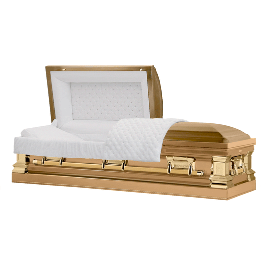 Gold Zenith Stainless Steel Casket