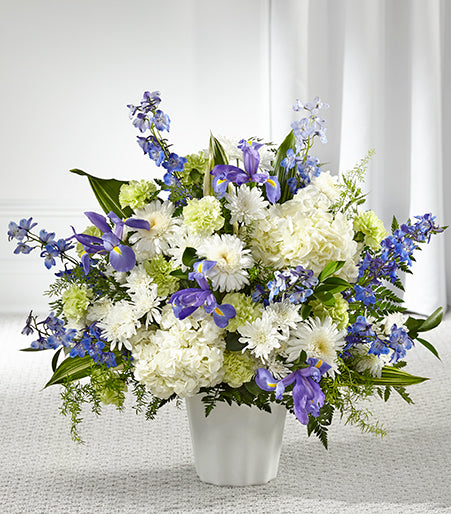 Sympathy flower basket