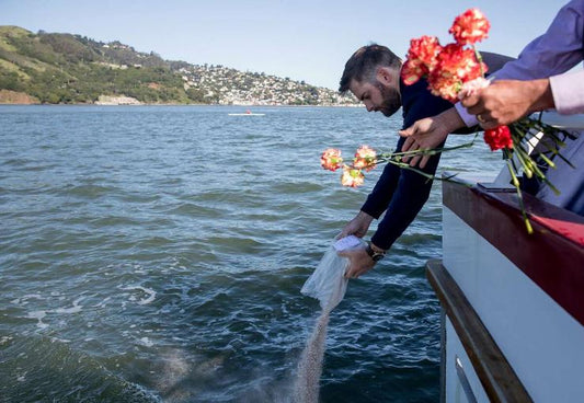 Scattering of Ashes at Sea