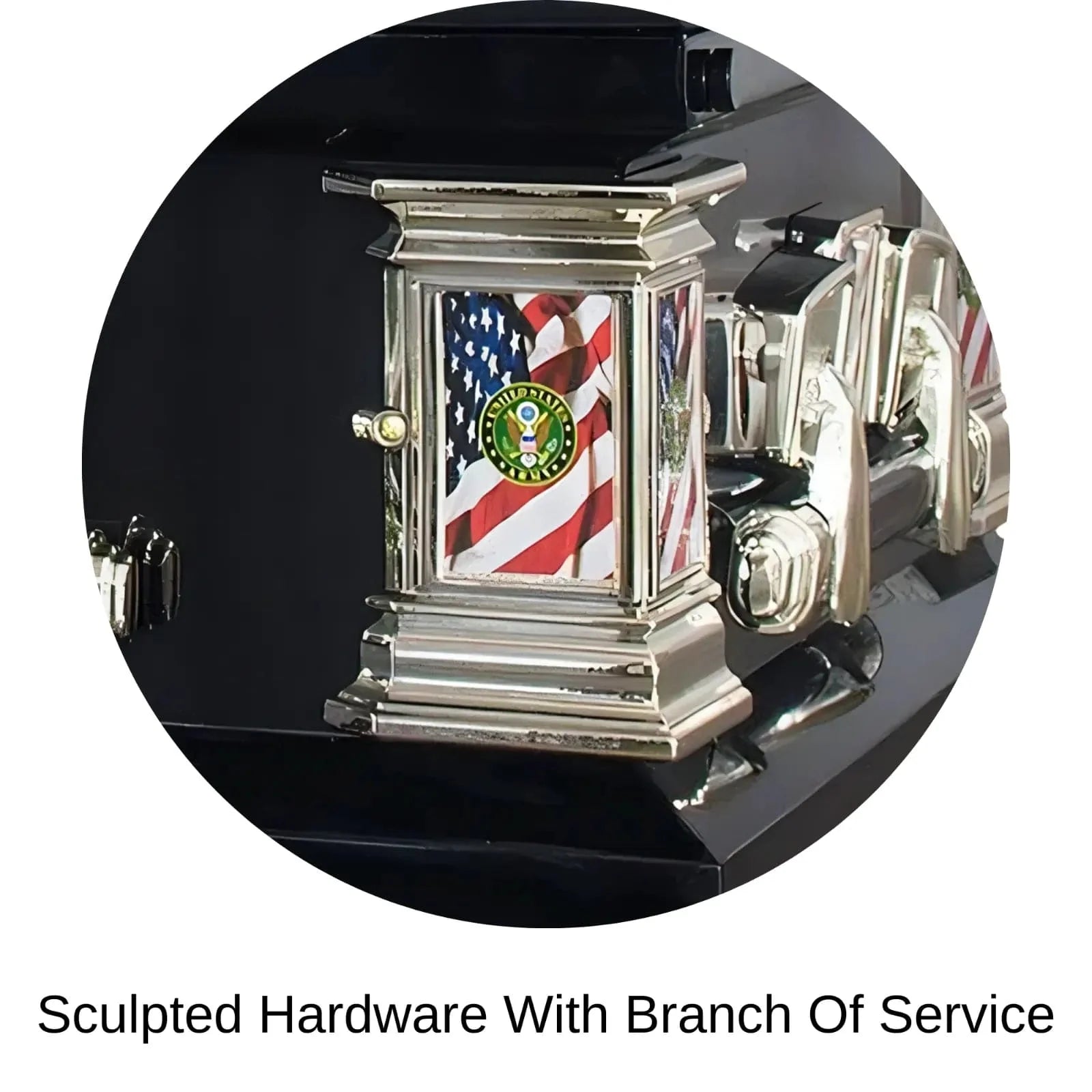 Sculpted Hardware with Branch of Service