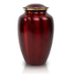 Brass Crimson Adult Cremation Urn