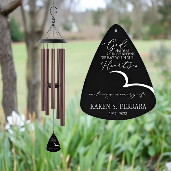 God Has You | Personalized Memorial Wind Chime