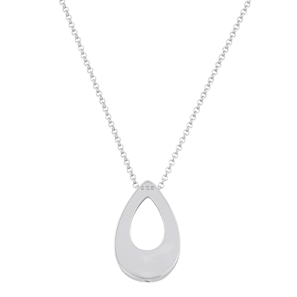 Hollow Teardrop Cremation Urn Necklace