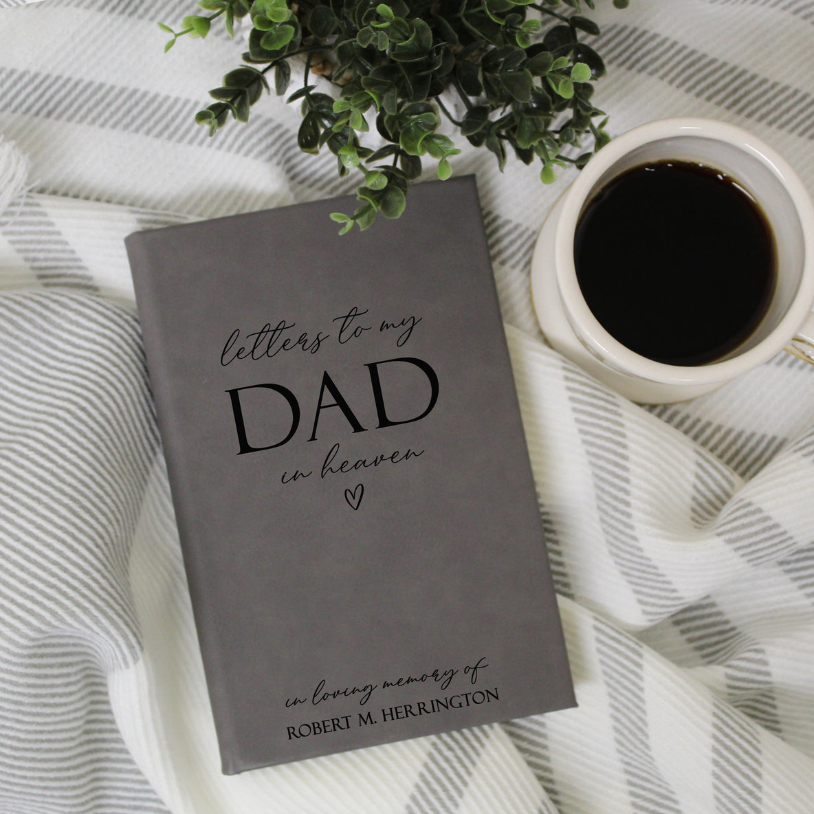 Letters to My Dad in Heaven Grief Journal | Gray