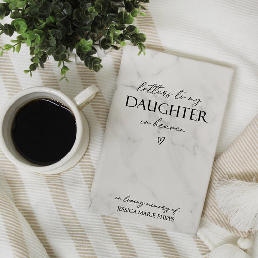 Letters to My Daughter  in Heaven Grief Journal | White