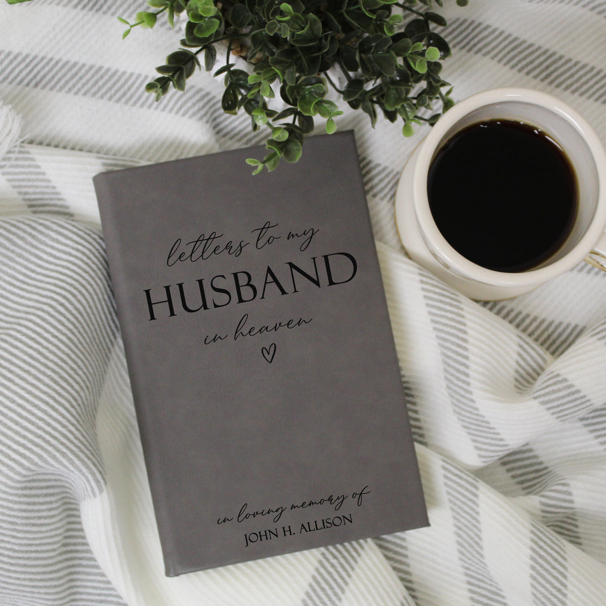 Letters to My Husband in Heaven Grief Journal | Grey