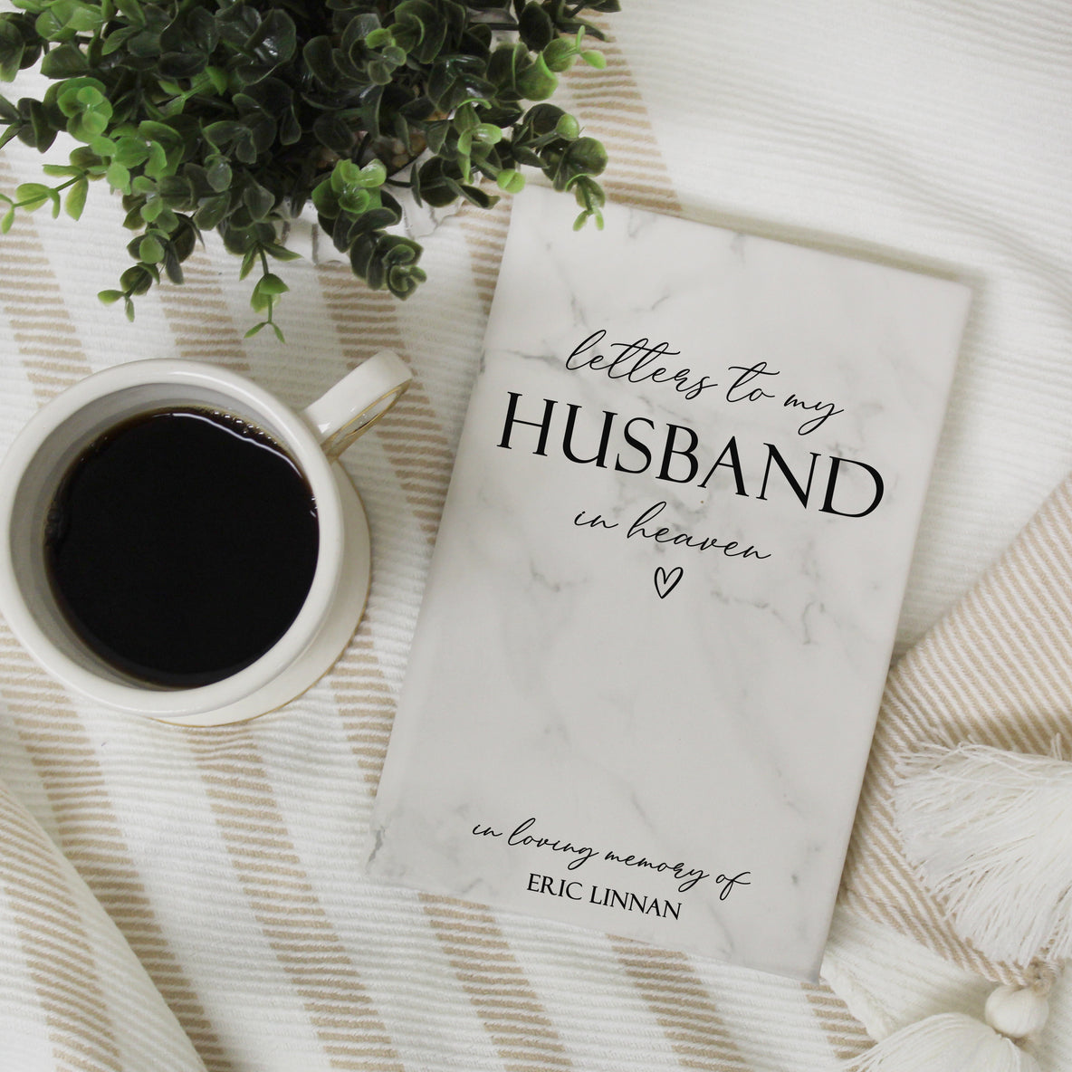 Letters to My Husband in Heaven Grief Journal | White