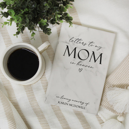 Letters to My Mom in Heaven Grief Journal | White