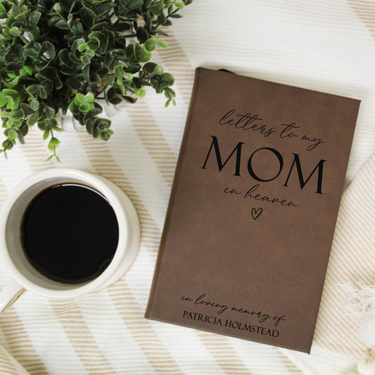 Letters to My Mom in Heaven Grief Journal | Brown