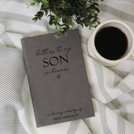 Letters to My Son in Heaven Grief Journal | Grey