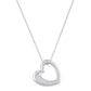 Open Heart Cremation Urn Necklace