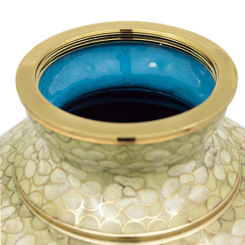 Floral Cloisonne Cremation Urn | Adult Ashes | Engravable