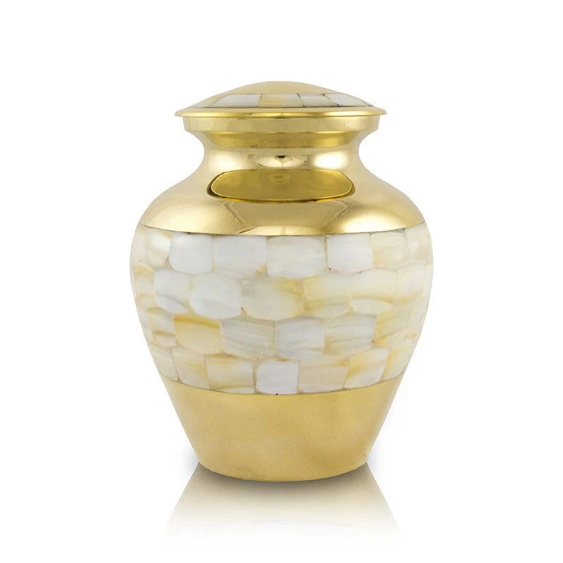 Mother of Pearls Cremation Urn | Adult Ashes | Engravable