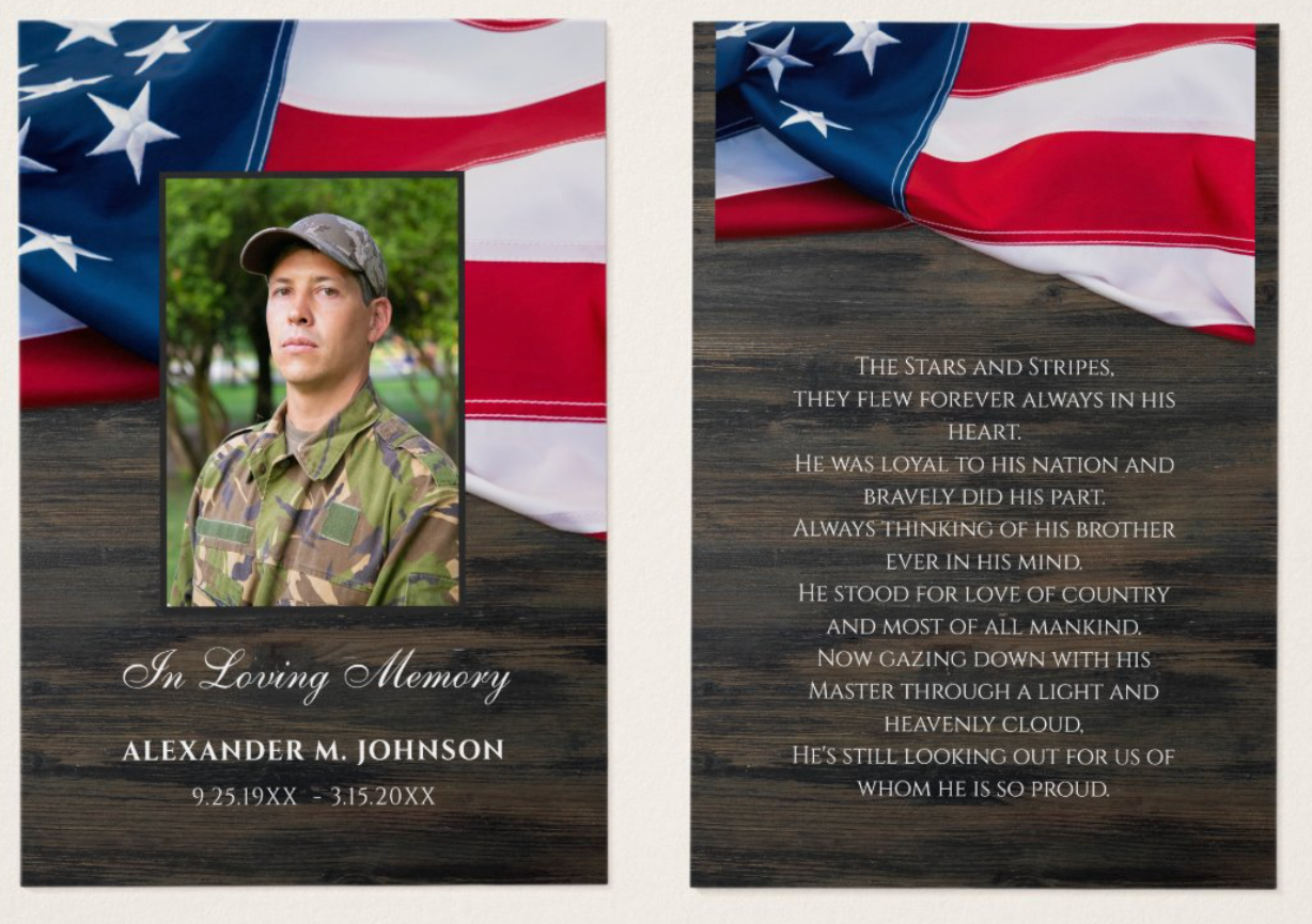 Veteran Prayer Cards | 100 cards