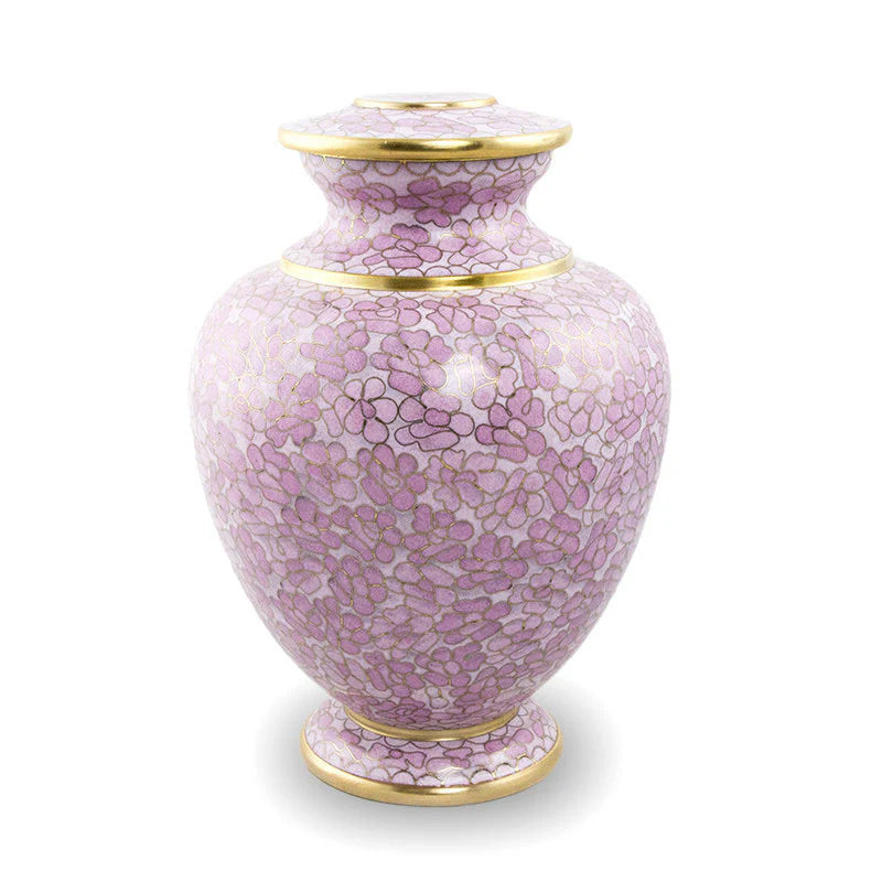 Pink Petal Cremation Urn | Adult Ashes | Engravable