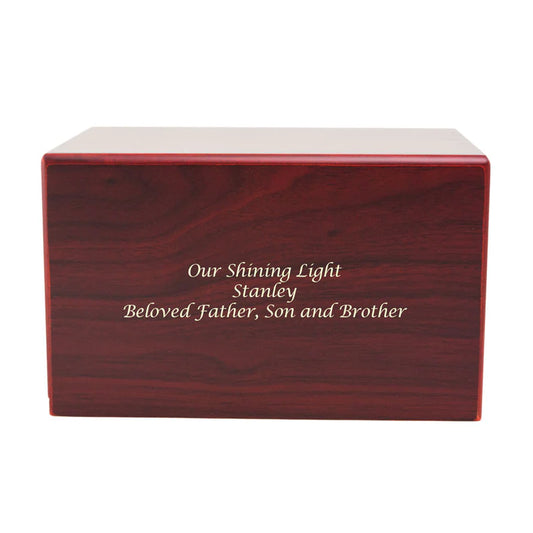Cherry Box Cremation Urn | Adult Ashes | Engravabe