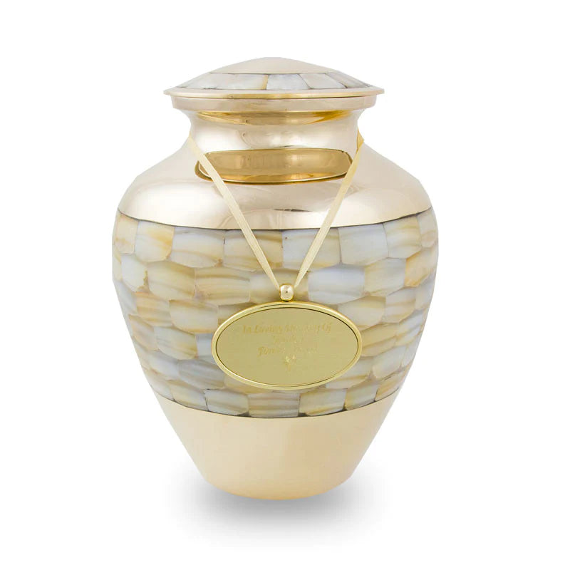 Mother of Pearls Cremation Urn