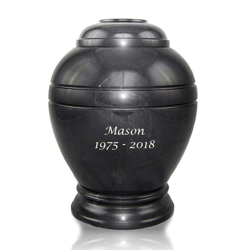 Black Mable Cremation Urn