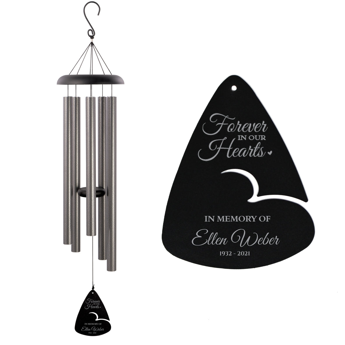 Foreever in our hearts Personalized Memorial Wind Chime