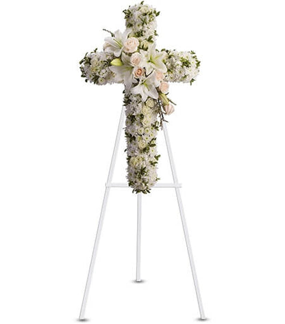 Funeral Cross Flowers