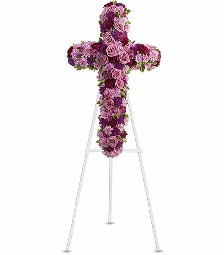 Funeral Cross Flowers